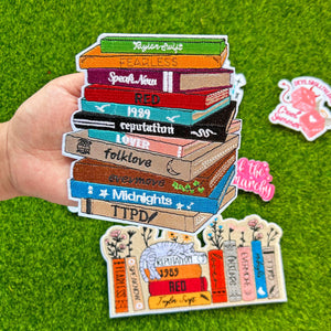 11 Books TOUR Inspried Embroidery Patch