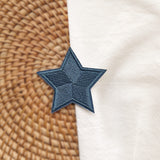 1989 Blue Star Embroidery Patches 3pcs