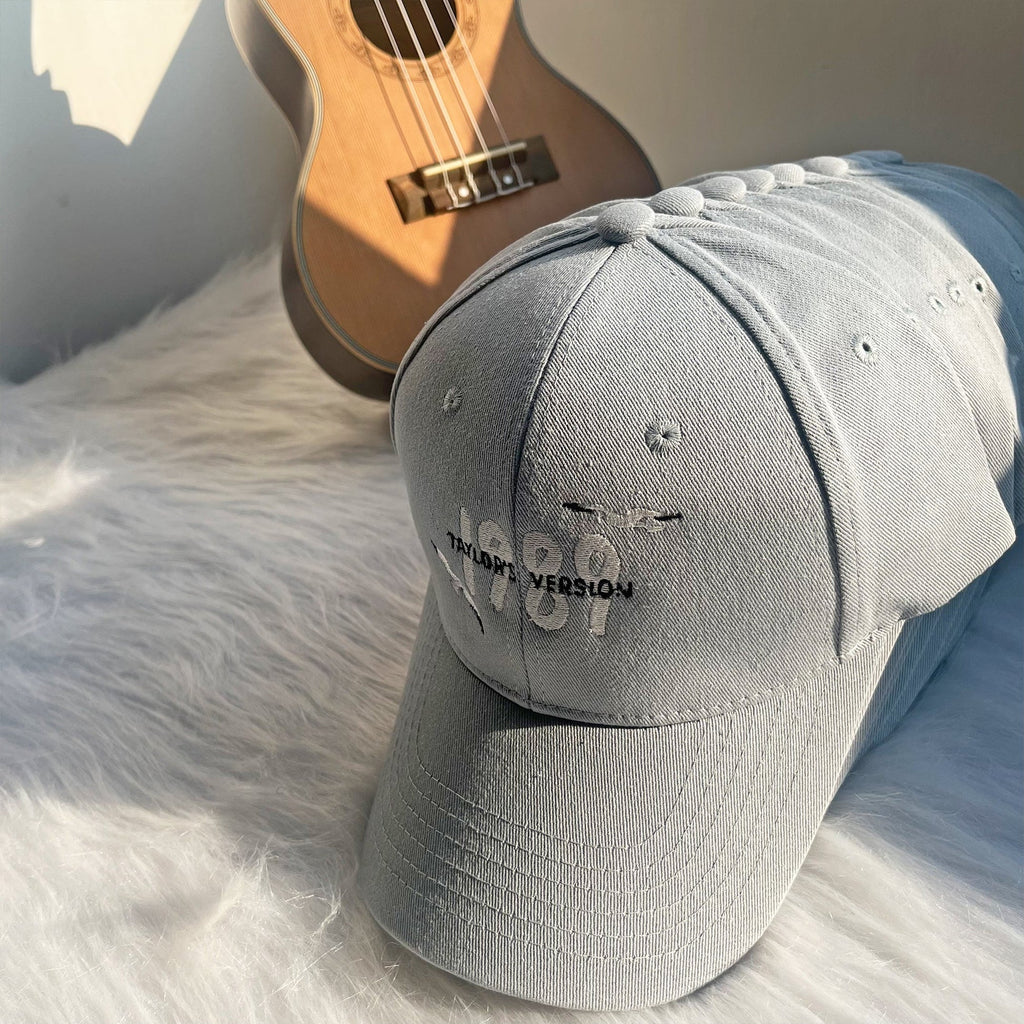 1989 Inspired Embroidery Blue Cap