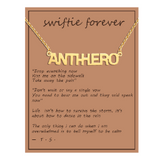 ANTI HERO Inspired Friendship Necklace