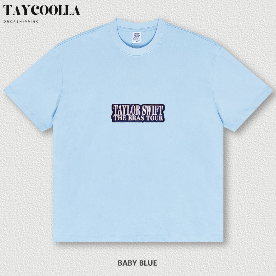 Eras Tour Embroidery Multicolor T-shirt  - Wear Your Fandom Story