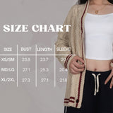 Red Star TS Embroidery Knitting Beige Cardigan