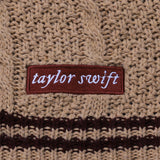 Red Star TS Embroidery Knitting Beige Cardigan