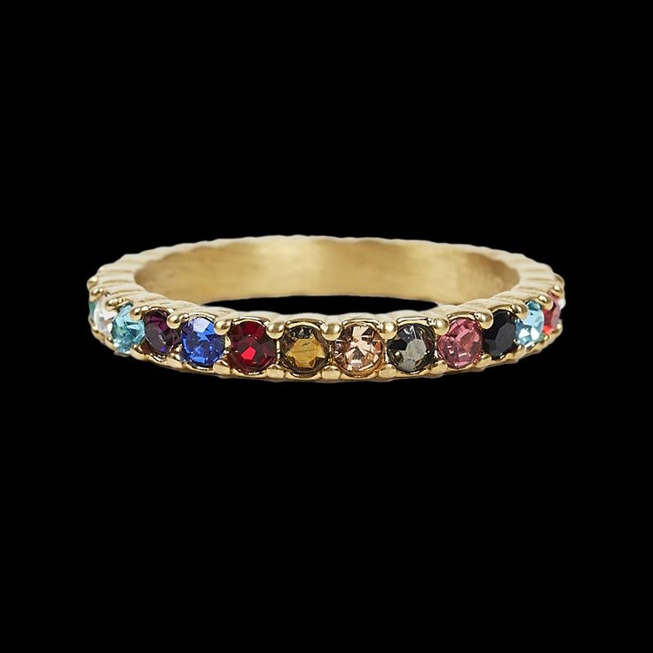 Bejeweled Rainbow Crystal Ring Midnights Era
