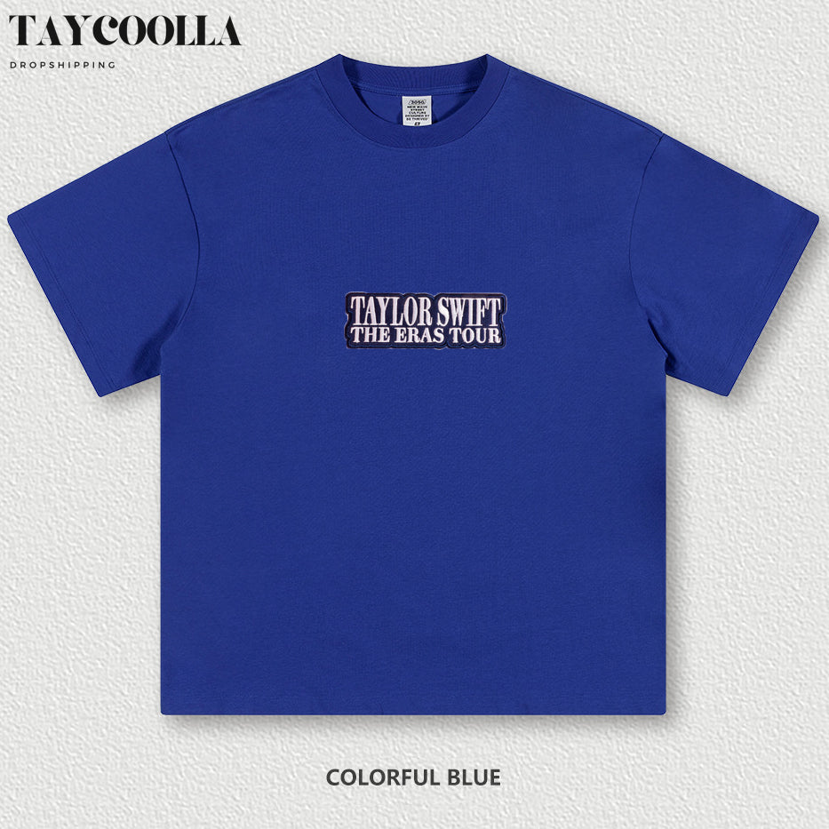 Eras Tour Embroidery Multicolor T-shirt  - Wear Your Fandom Story