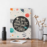 Canvas Decorative Painting With Frame 7.8*11.8 inch