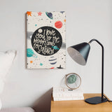 Canvas Decorative Painting With Frame 7.8*11.8 inch