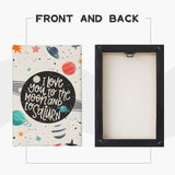 Canvas Decorative Painting With Frame 7.8*11.8 inch
