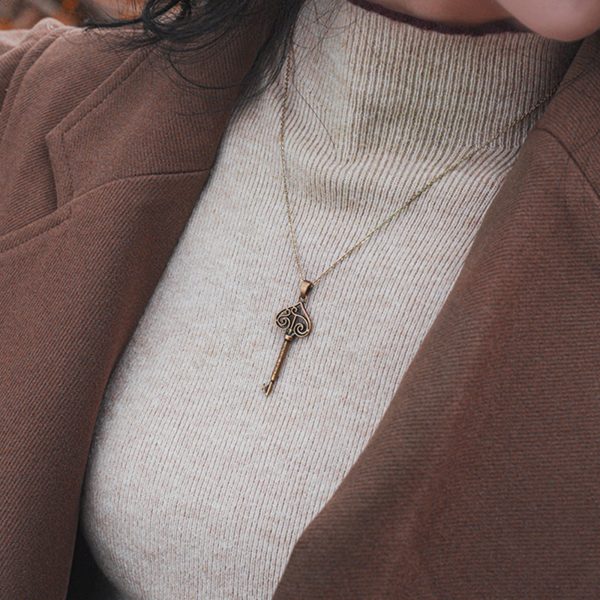 Key Inspired Bronze Necklace (with Box)