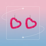 Pink Heart Shaped Earrings