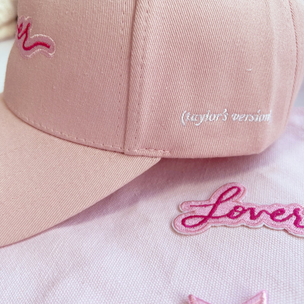 Lover Inspired Embroidery Pink Cap
