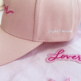 Lover Inspired Embroidery Pink Cap