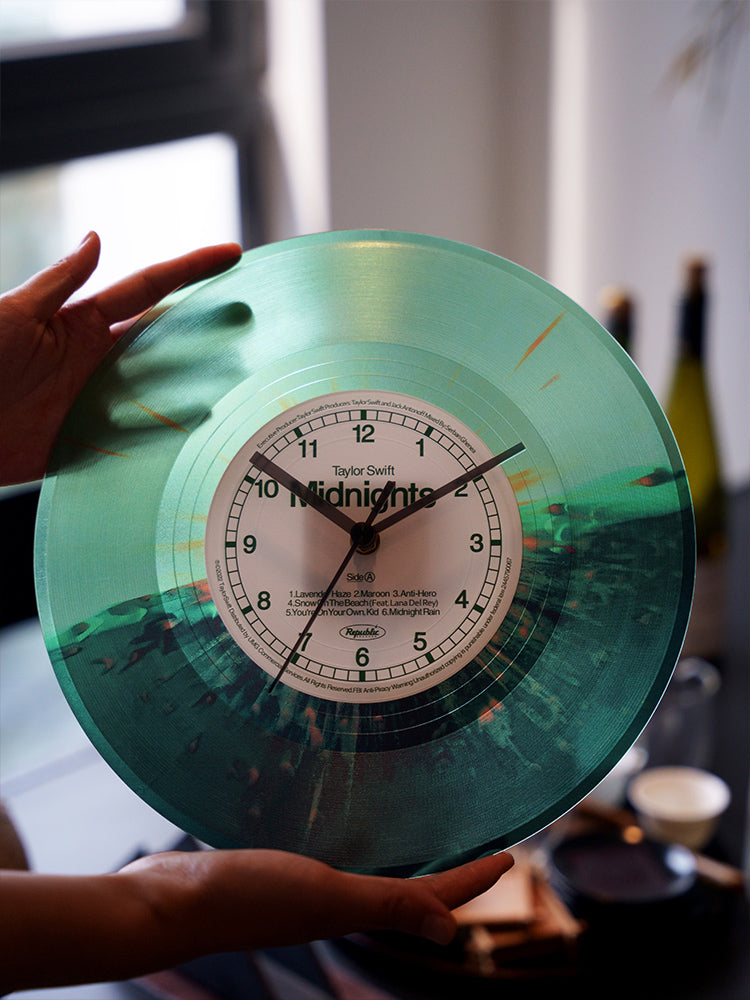 Midnights Vinyl Clock Room Ornaments 12*12 inches