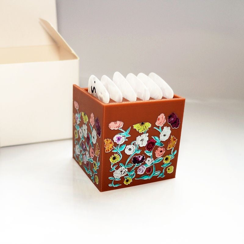 Taylor-Inspired Piano Pick Holder – 3D Printed Display with Floral Era Detail