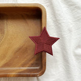 RED Star Embroidery Patch 3pcs