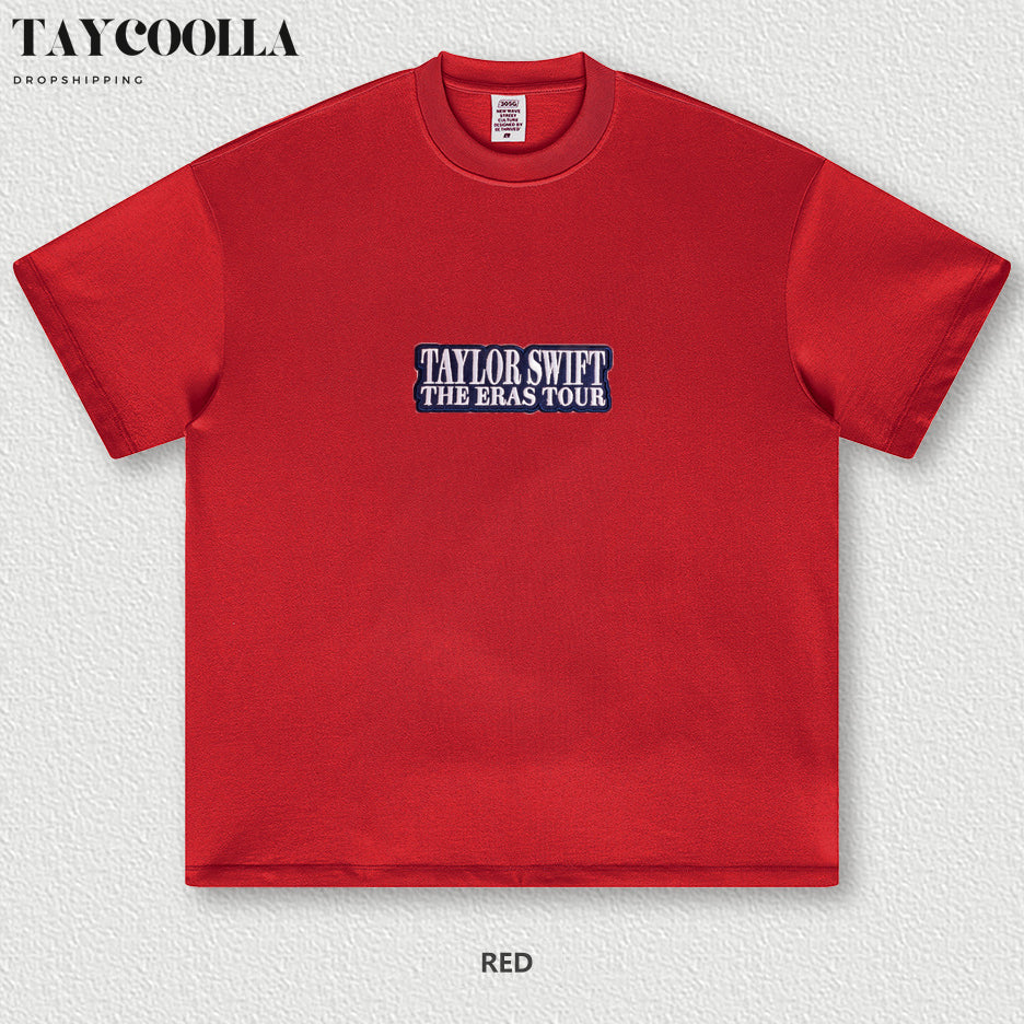 Eras Tour Embroidery Multicolor T-shirt  - Wear Your Fandom Story