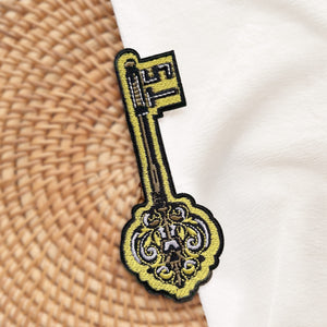 Gothic Key Embroidery Patch