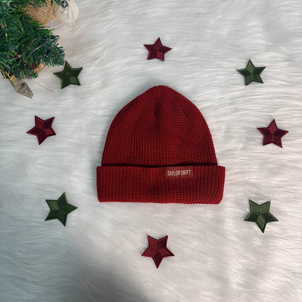 Red Inspired Embroidery Beanie