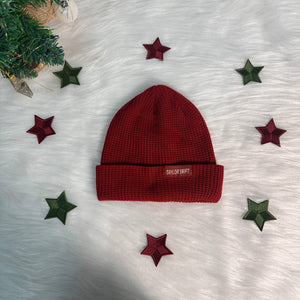 Red Inspired Embroidery Beanie