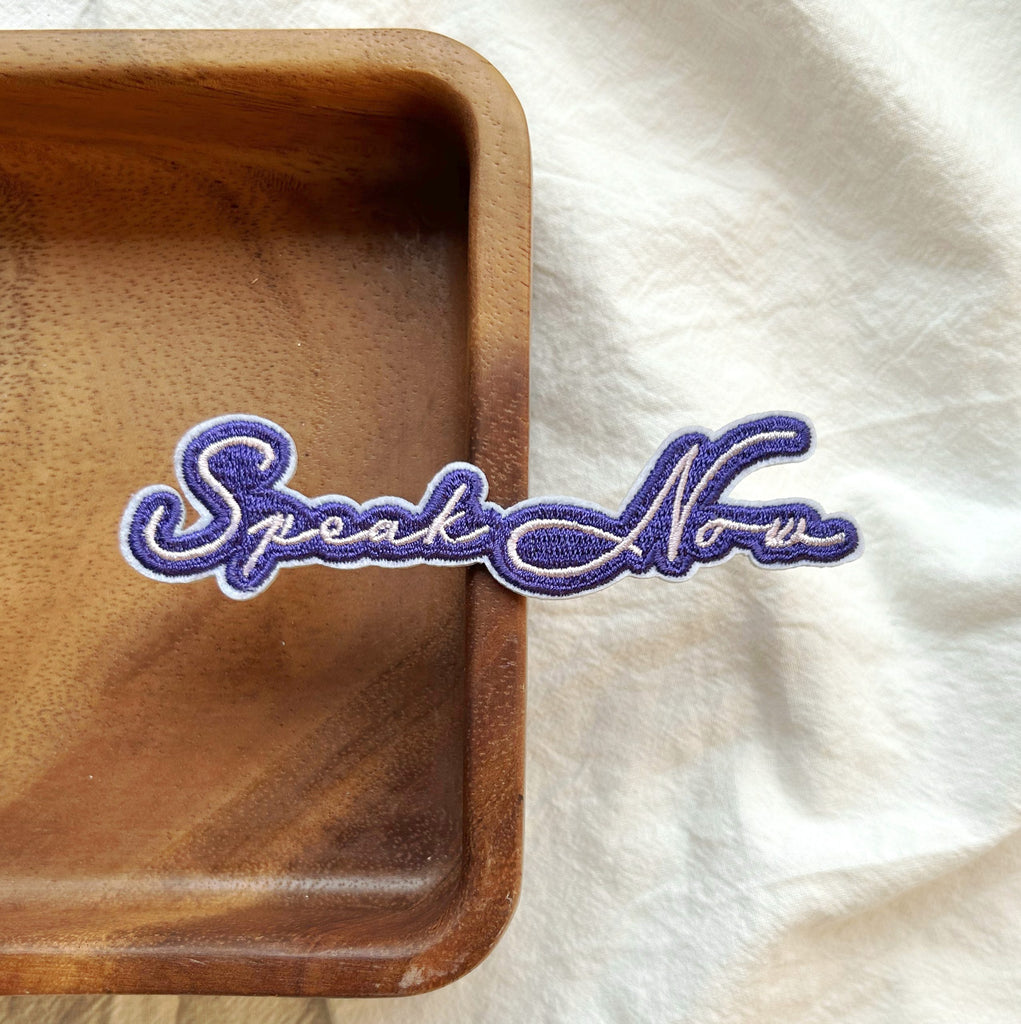 SPEAK NOW Inspried Embroidery Patch