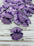 Purple Castle Embroidery Patch