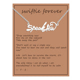 Speak Now Inspired Friendship Necklace