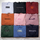 Music Album Embroidery Multicolor Hoodies