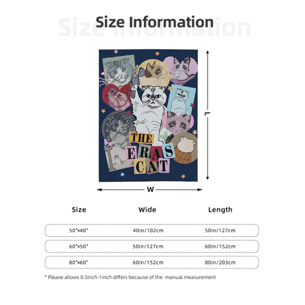 Cats Eras Tour Inspired Blanket