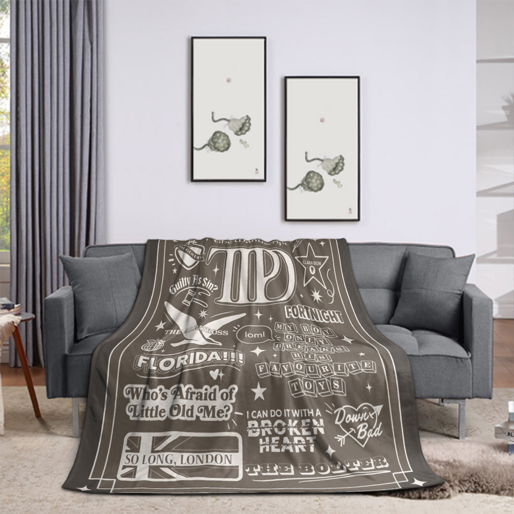 TTPD Album Inspired Blanket
