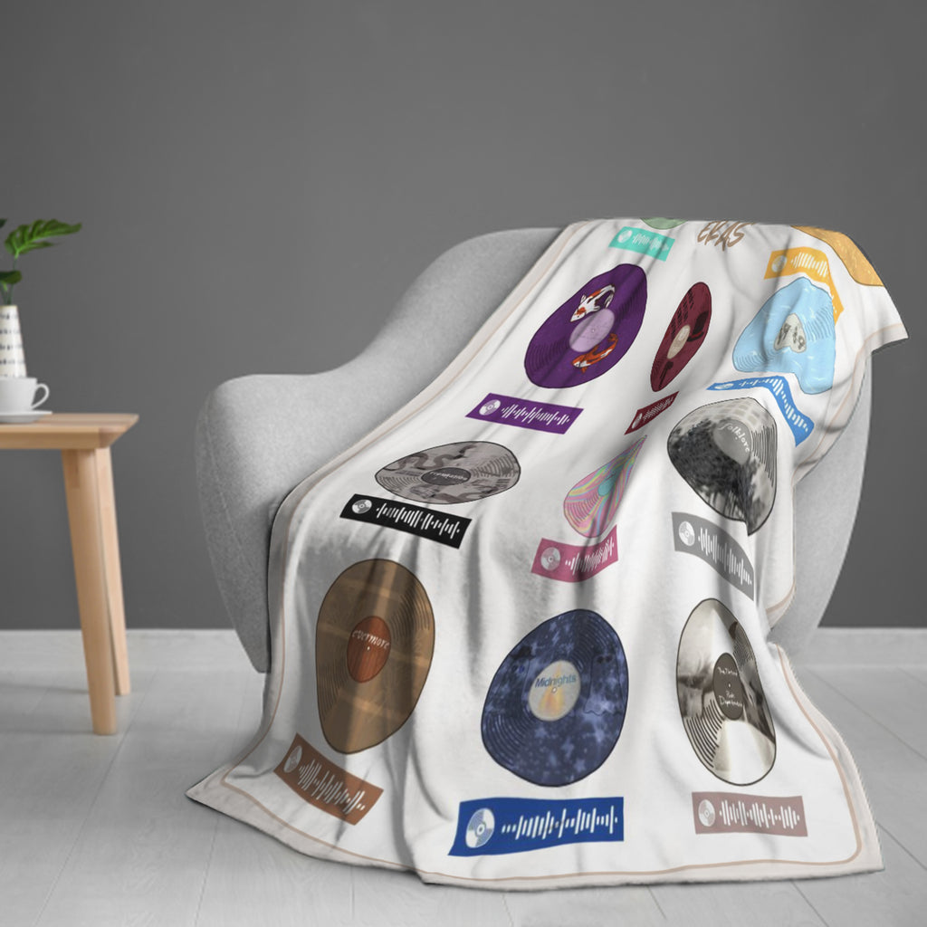 Music Album Vinyl Record Blanket