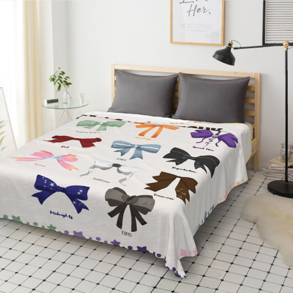 Colorful Bows Art Blanket