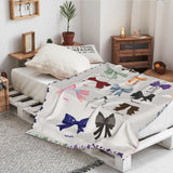 Colorful Bows Art Blanket