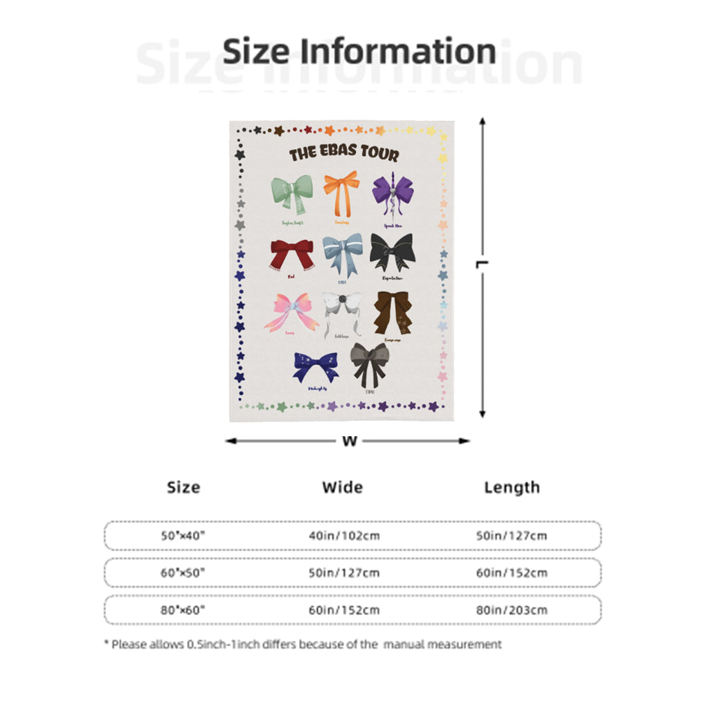 Colorful Bows Art Blanket