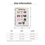 Colorful Bows Art Blanket