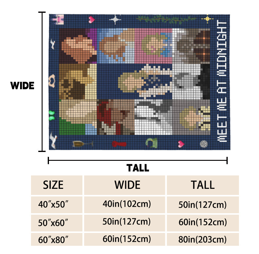 Pixel Eras Style Blanket
