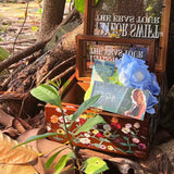 Wildflowers Print Wood Storage Box for Friendship Bracelet