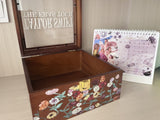 Wildflowers Print Wood Storage Box for Friendship Bracelet