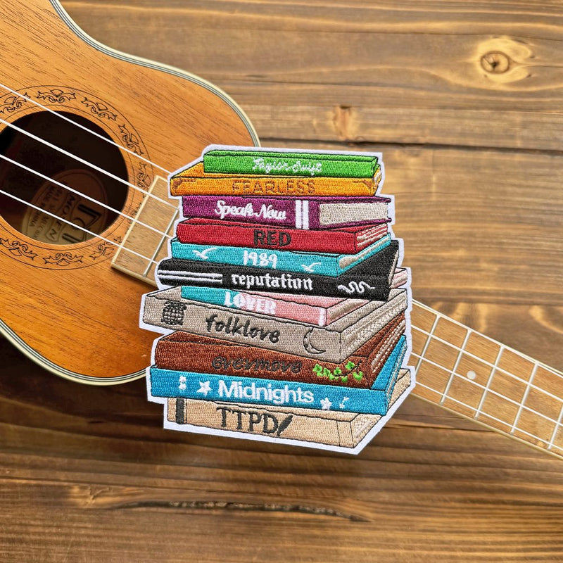11 Books TOUR Inspried Embroidery Patch
