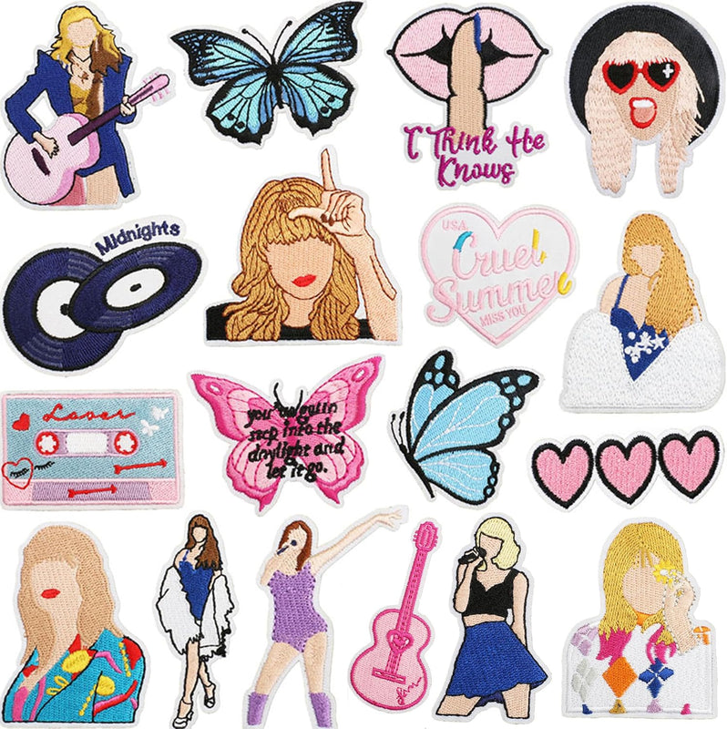 18pcs TS Embroidery Patches