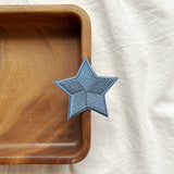 1989 Blue Star Embroidery Patches 3pcs