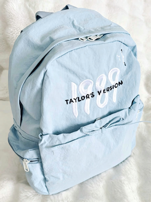1989 Embroidered Blue Backpack