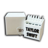 Taylor-Inspired Piano Pick Holder – 3D Printed Display with Floral Era Detail
