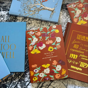 Eras Tour Floral Brown Notebook