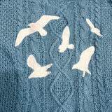 Seagull Knitting Blue Original Cardigan
