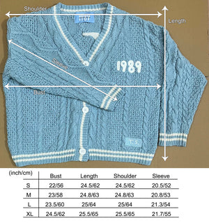Seagull Knitting Blue Original Cardigan