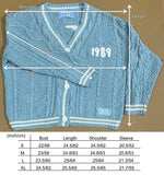 Seagull Knitting Blue Original Cardigan