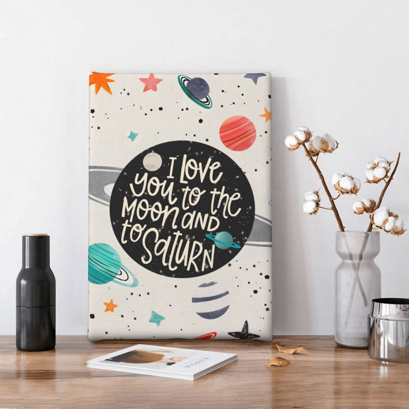Canvas Decorative Painting With Frame 7.8*11.8 inch