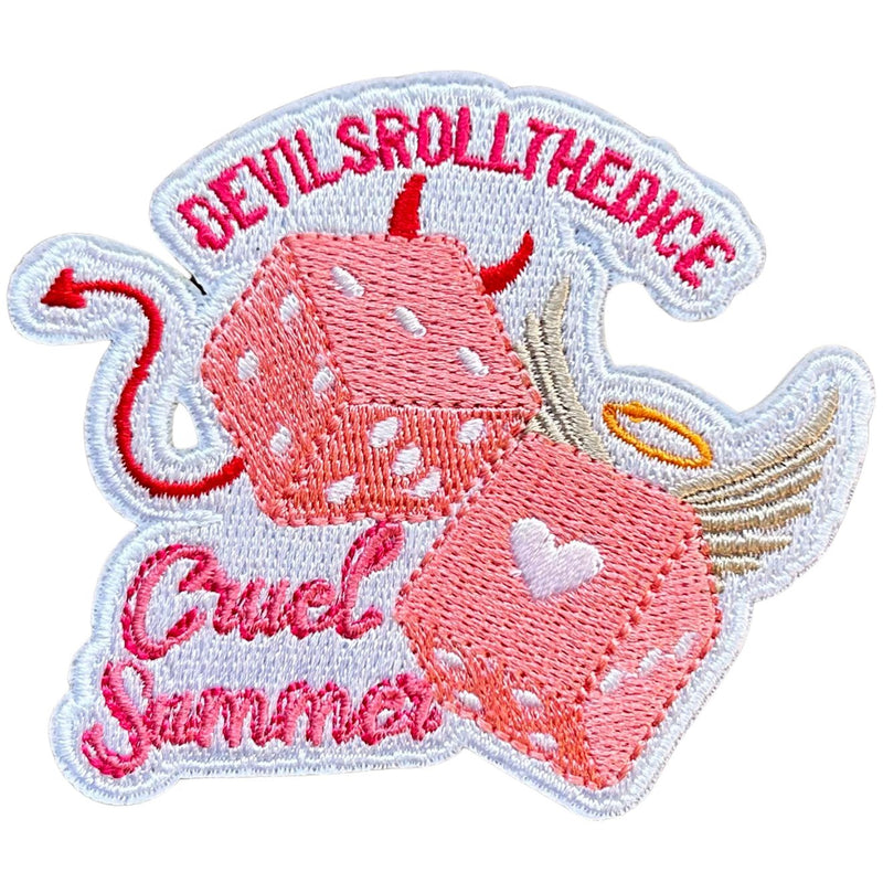 Cruel Summer Dice Embroidery Patch