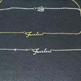Fearless Inspired Friendship Necklace
