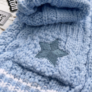Blue Stars 1989 Knitting Kids Cardigan